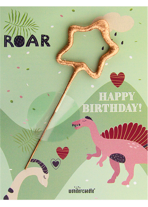 Roar Dino Happy Birthday Mini Wondercard