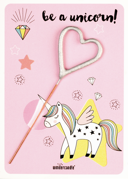 Be a unicorn! rosa Mini Wondercard