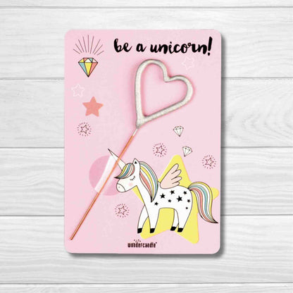 Be a unicorn! rosa Mini Wondercard